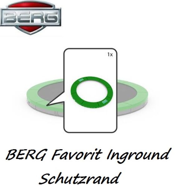 BERG Schutzrand Favorit 330cm INGROUND grün (8 teilig)