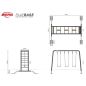 Preview: BERG Playbase Large TL mit Kletternetz und Boxsack