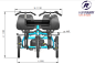 Preview: VAN RAAM Fun2Go Parallel Tandem BASIC EDITION Türkisblau Matt