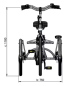 Preview: VANRAAM Twinny PLUS 3-Rad Elektro 846Wh Tandem teilbar BLAUGRAU
