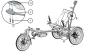 Preview: Hase Bikes Halter für Gehhilfe 28338 für Kettwiesel One