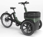 Preview: vanRaam Thuja Enviolo Riemenantrieb 844Wh mit Cargo Basket grün