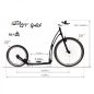 Preview: Mibo Split faltbar Tretroller weiss 26/20 KEIN VERSAND
