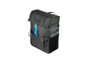 Gazelle Einzel-Fahrradtasche anthrazit/blau