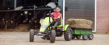 Berg Tandem Kipp-Anhänger Trailer XL grün-schwarz