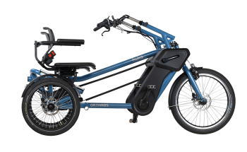 HUKA Orthros Duo Paralleltandem Elektro Dreirad blau