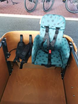 Preview: Babboe Kindersitz Luxus Dark Sage