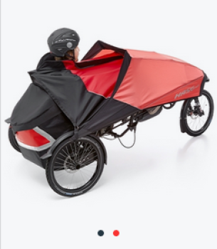 Hase Bikes Regenponcho für das Faltverdeck