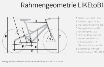 KOKUA LIKEtoBIKE 24 SCHWARZ-GRÜN KEIN VERSAND