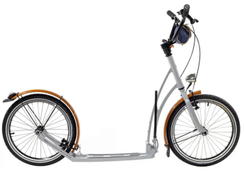 MIBO ROYAL Tretroller faltbar 20/20 RETRO SILBER