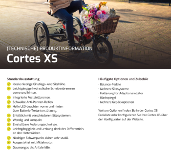 HUKA Cortes XS Dreirad 600Wh 80Nm taubenblau