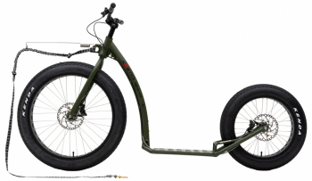 Kostka Monster Max DOG (G6) Tretroller 26/20 ARMY GREEN