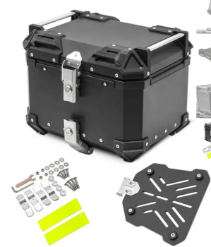 Topcase Adventure Alu 35 Liter mit Innentasche + Verzurr-Reeling – 1 Helm
