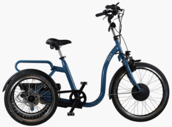Huka City Dreirad Elektro 750Wh Akku blau