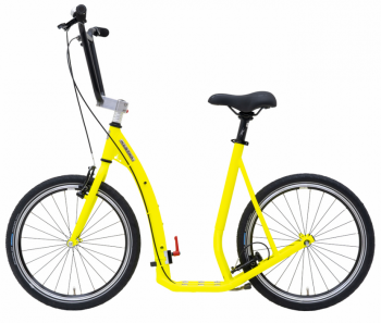 Kostka Easy Walker MAX FOLD faltbar Laufrad Gehhilfe Laufhilfe gelb