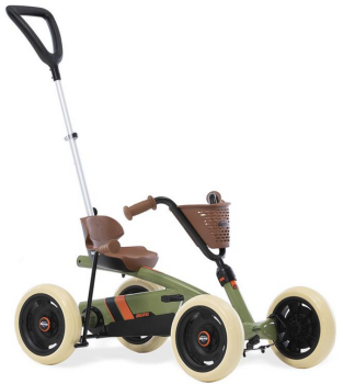 BERG Gokart Buzzy RETRO 2-in-1 GREEN mit Schiebestange