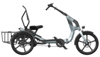 Preview: Caboo Cargo Chill 644Wh faltbares E-Trike blue