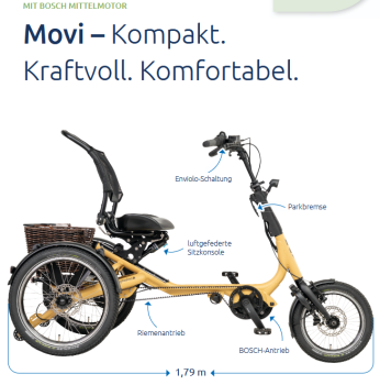Pfau Tec MOVI CX 400Wh 85Nm Riemenantrieb Enviolo