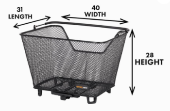 Preview: Korb Daily Größe M (22L) von Atran Velo mit AVS Click-Zuladung 10 kg System