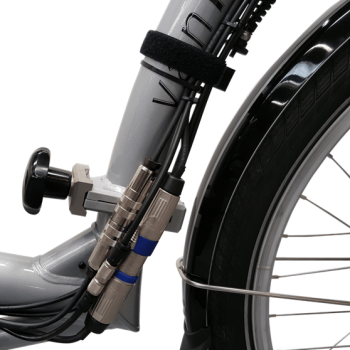 VANRAAM Twinny PLUS 3-Rad Elektro 846Wh Tandem teilbar BLAUGRAU