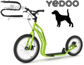 YEDOO MEZEQ Disc Dog-Scooter SPEZIAL grün