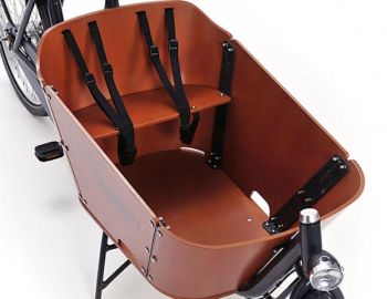 Babboe City Mountain 500Wh Lastenrad braun  AKTION inkl. Regenverdeck