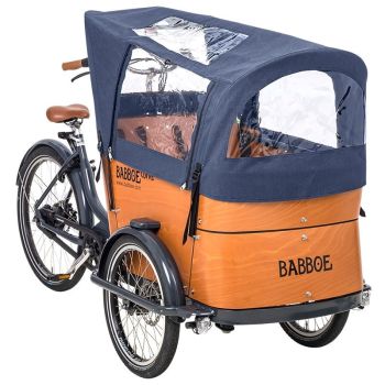 Babboe Regendach für Lastenrad Curve blau