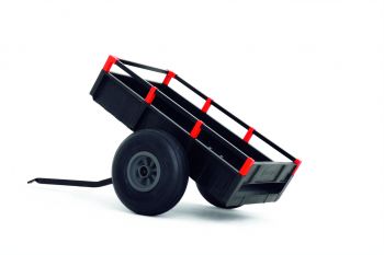 BERG Gokart XL Kipp Anhänger schwarz-rot