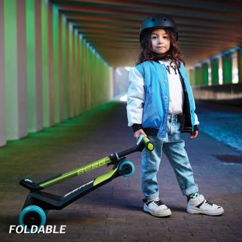 BERG Nexo mit LED MODUL faltbarer Kinderroller minze