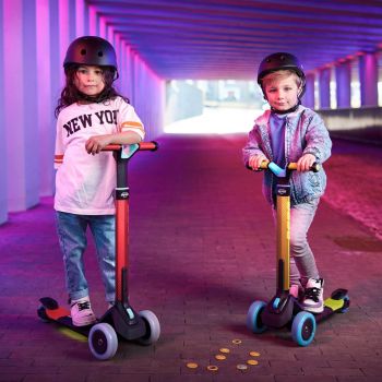 BERG Nexo mit LED MODUL faltbarer Kinderroller blau