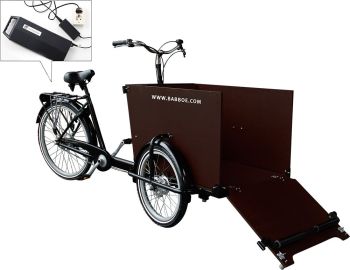 Babboe DOG-E 500Wh schwarz-braun AKTION inkl. REGENVERDECK