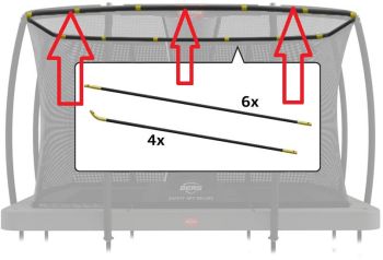 Berg Ersatzteil Deluxe ULTIM 330x220 Fiberglasstangen-SET ab Bj.2020