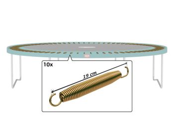 Berg Trampolin Federn Favorit Goldspring Solo 10Stk. ab Bj.2015