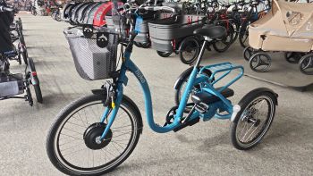 Huka City Dreirad Elektro 750Wh Akku blau