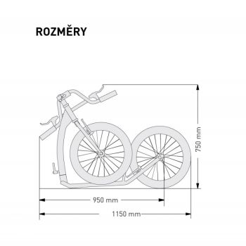 Kostka Twenty MAX Fold (G6)Tretroller faltbar 20/20 Satin Black