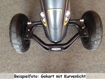 Gokart LED Kurvenlicht SPEZIAL 2xFront 1xRear PitchBlack DESIGN