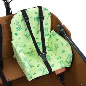 Babboe CHILDSEAT Safari Lime nach 18 Monaten