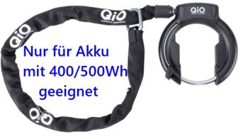 QIO Rahmenschloss mit Steckkette Trelock RS 480 + Satteltsche