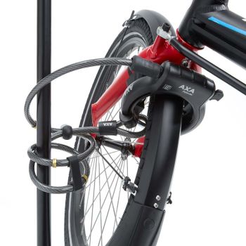 Hase Bikes Rahmenschloß AXA inkl. Sicherungsstahlseil