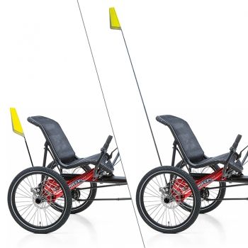 Hasebikes Wimpel Teleskopantenne 28501