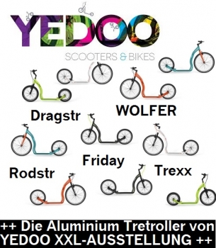 Yedoo Trexx Tretroller 26/20 Zoll 7.9kg rot