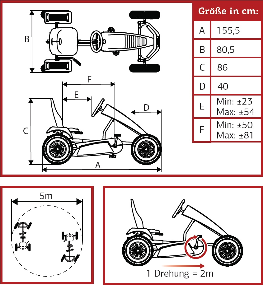 Berg Gokart Race GTS BFR - Jetzt online kaufen