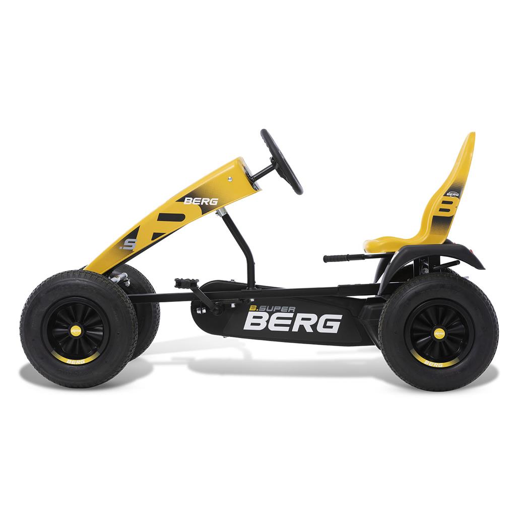 BERG Gokart RACE BFR weiß + Seitenschürzenset weiß + Soziussitz