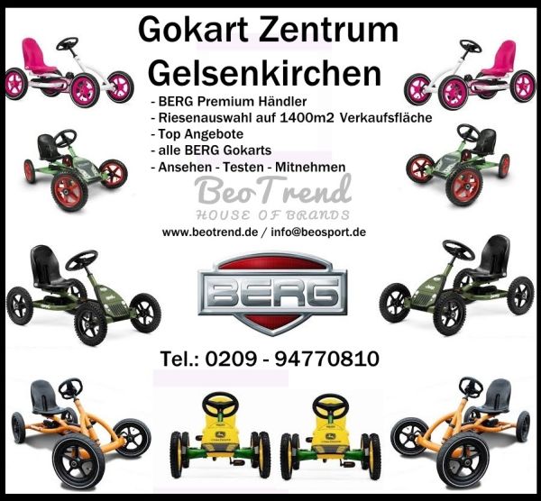 BERG Rundumlicht für XL/XXL Pedal-Gokarts, mit Stange, orange