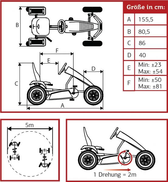 BERG RACE GTS BFR-3 AKTION inkl. Soziussitz