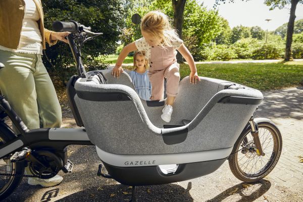 Gazelle Makki 500Wh Lastenrad AKTION inkl. REGENVERDECK