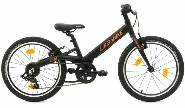KOKUA LIKEtoBIKE 20SR 7-Gangschaltung BLACK-ORANGE KEIN VERSAND