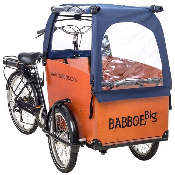 Babboe Regenverdeck für Lastenrad Big blau
