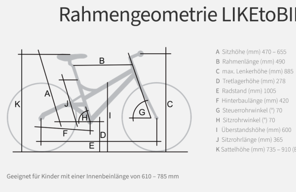 KOKUA LIKEtoBIKE 24 SCHWARZ-GRÜN KEIN VERSAND