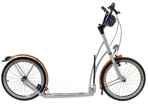 MIBO ROYAL Tretroller faltbar 20/20 RETRO SILBER